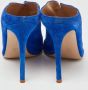 Gianvito Rossi Pre-owned Suede mules Blue Dames - Thumbnail 5