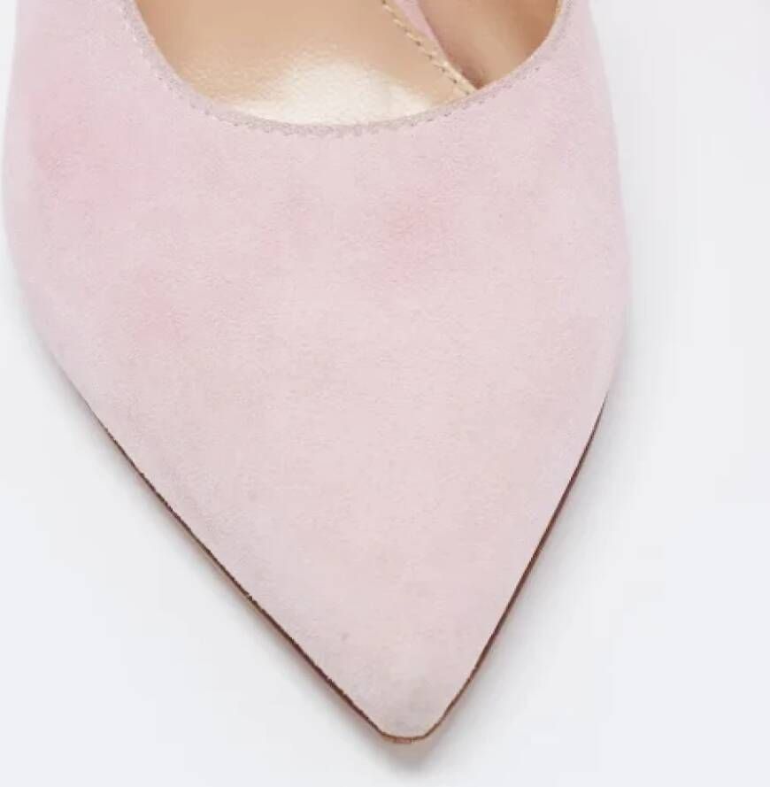 Gianvito Rossi Pre-owned Suede mules Pink Dames