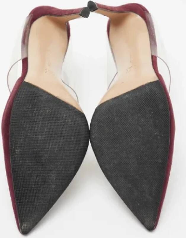 Gianvito Rossi Pre-owned Suede mules Red Dames