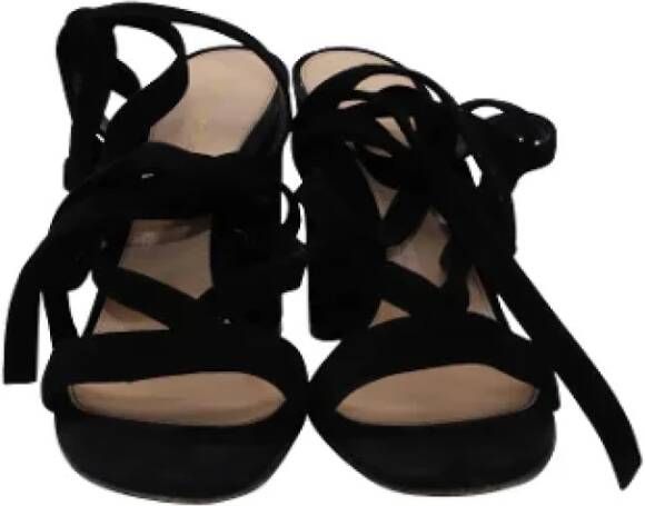 Gianvito Rossi Pre-owned Suede sandals Black Dames