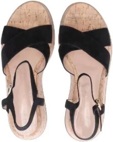 Gianvito Rossi Pre-owned Suede sandals Black Dames