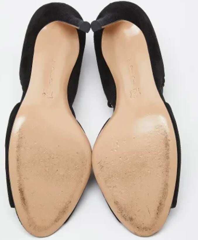 Gianvito Rossi Pre-owned Suede sandals Black Dames