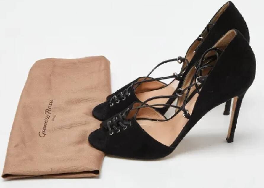 Gianvito Rossi Pre-owned Suede sandals Black Dames