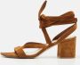 Gianvito Rossi Pre-owned Suede sandals Brown Dames - Thumbnail 2