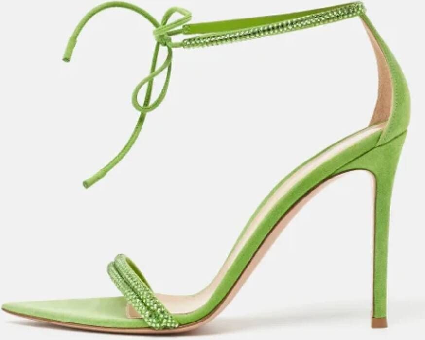 Gianvito Rossi Pre-owned Suede sandals Green Dames