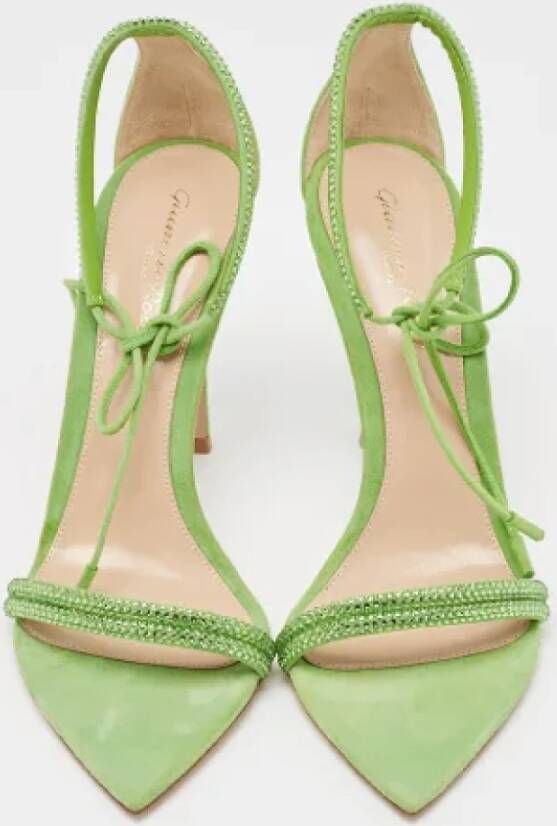 Gianvito Rossi Pre-owned Suede sandals Green Dames