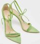 Gianvito Rossi Pre-owned Suede sandals Green Dames - Thumbnail 4