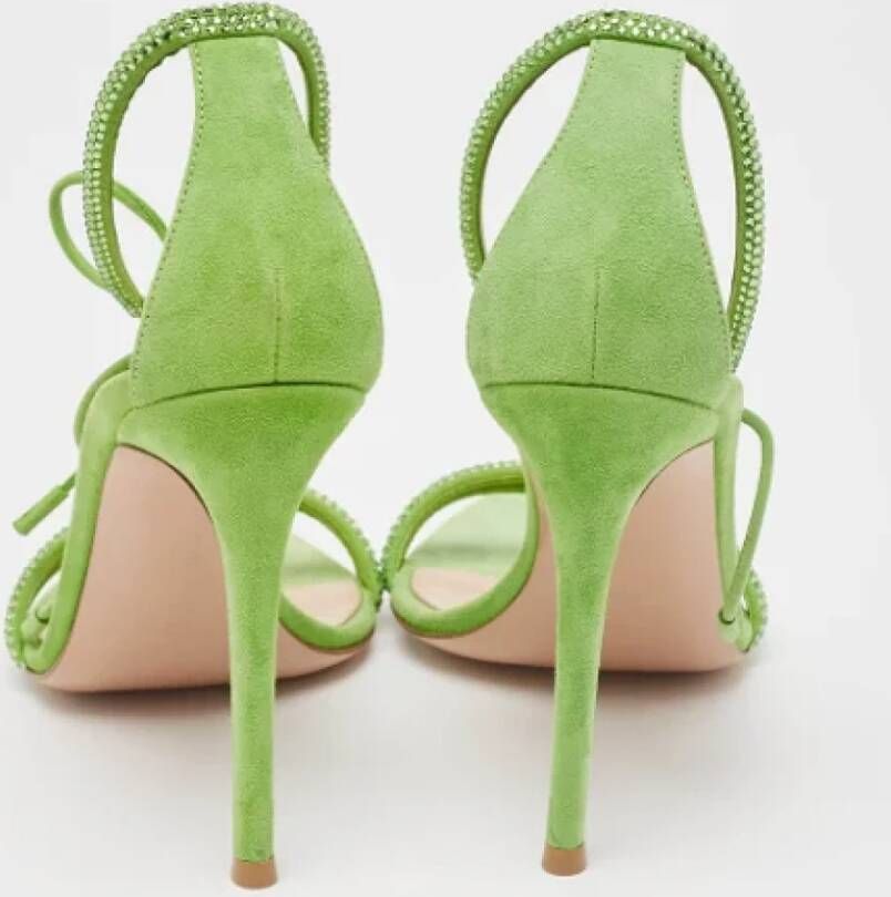 Gianvito Rossi Pre-owned Suede sandals Green Dames