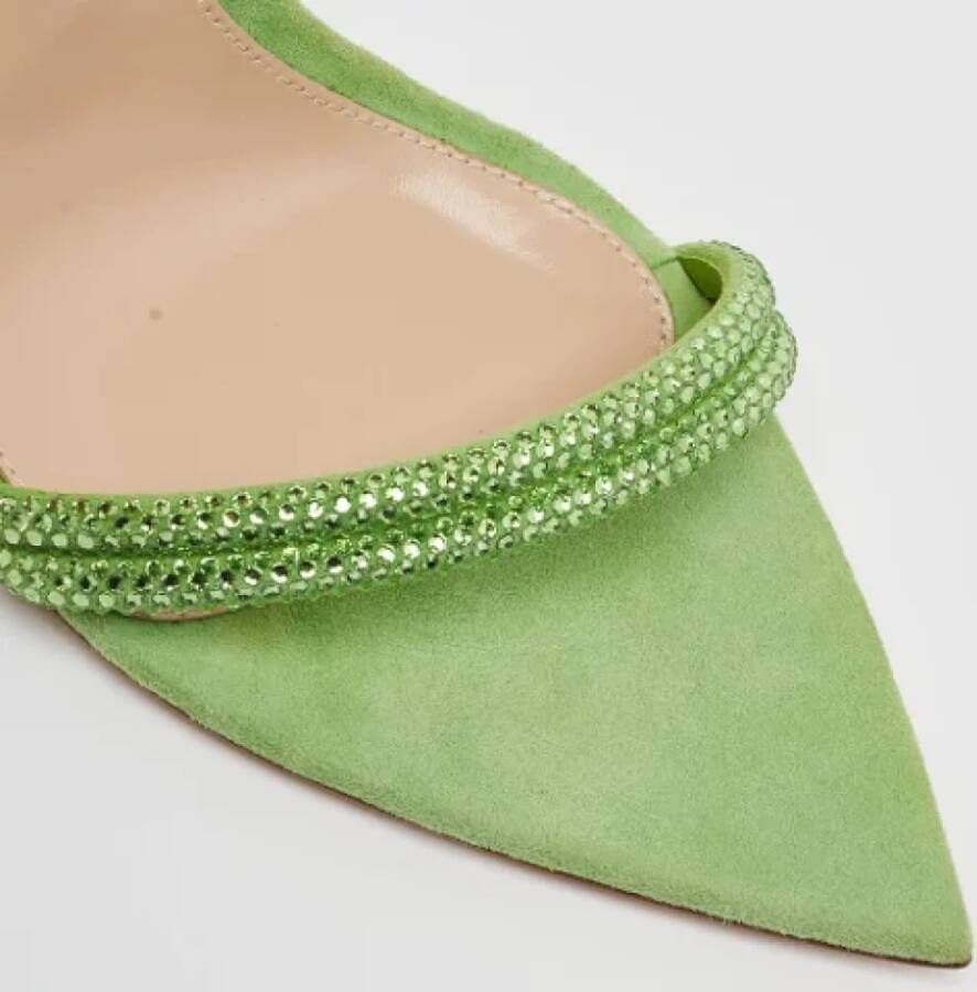 Gianvito Rossi Pre-owned Suede sandals Green Dames