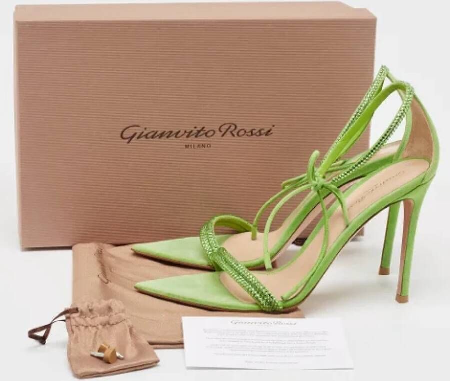 Gianvito Rossi Pre-owned Suede sandals Green Dames