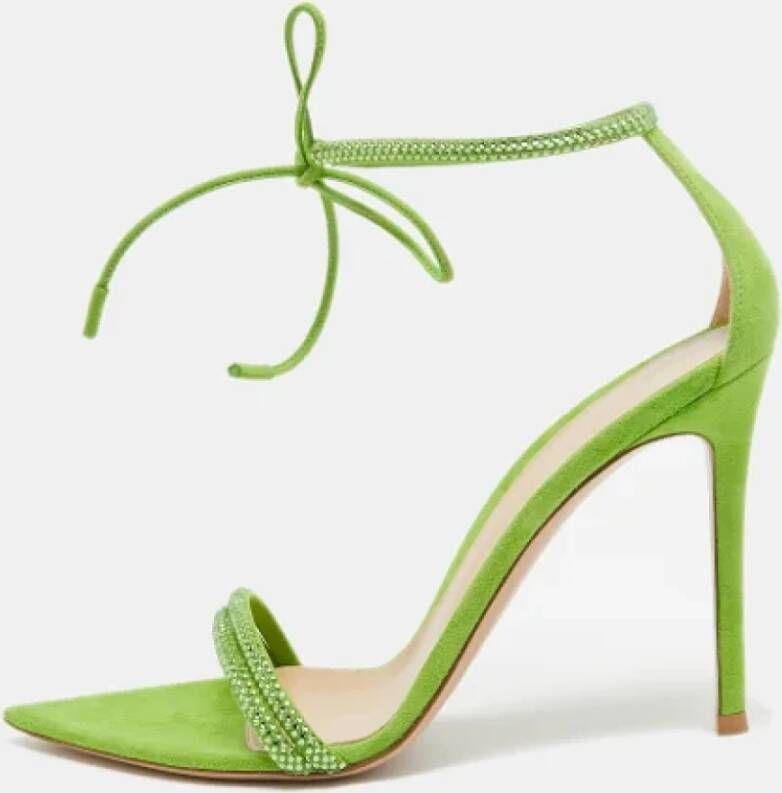 Gianvito Rossi Pre-owned Suede sandals Green Dames