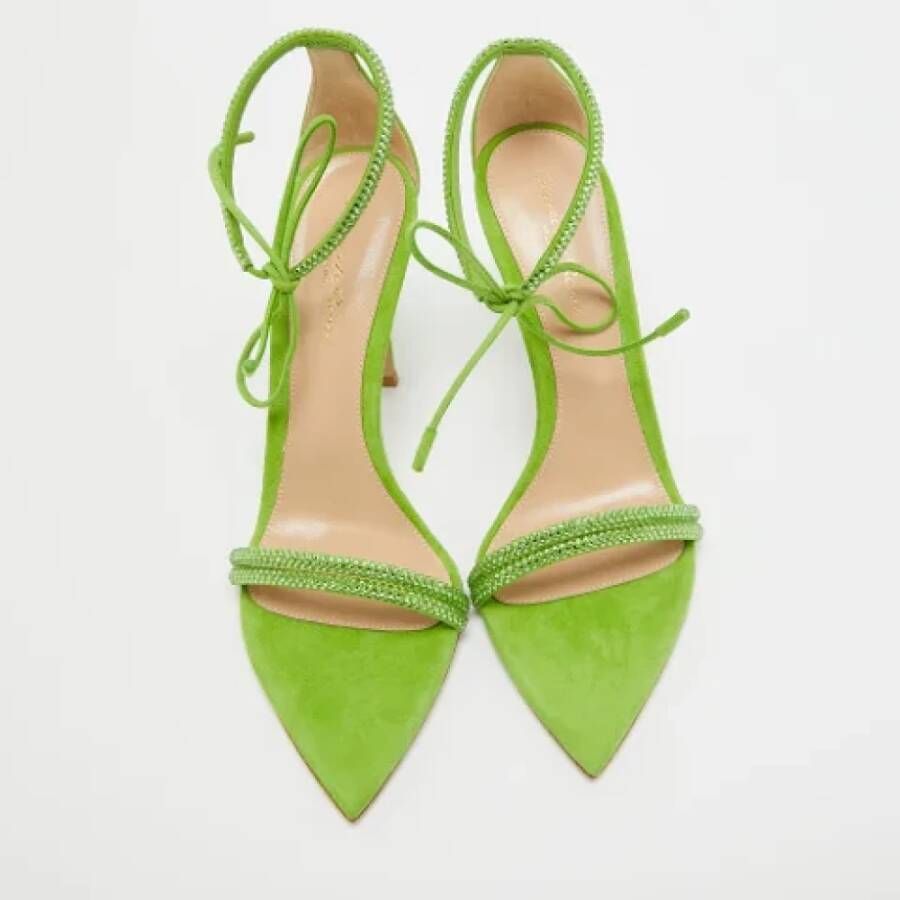 Gianvito Rossi Pre-owned Suede sandals Green Dames