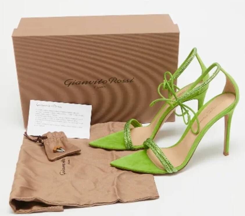 Gianvito Rossi Pre-owned Suede sandals Green Dames