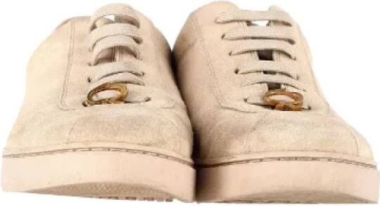Gianvito Rossi Pre-owned Suede sneakers Beige Dames