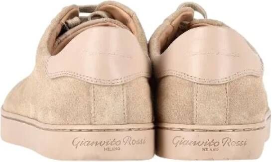 Gianvito Rossi Pre-owned Suede sneakers Beige Dames