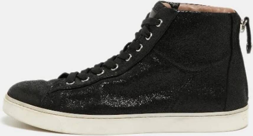 Gianvito Rossi Pre-owned Suede sneakers Black Dames