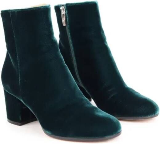Gianvito Rossi Pre-owned Velvet boots Green Dames