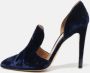 Gianvito Rossi Pre-owned Velvet heels Blue Dames - Thumbnail 2