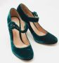Gianvito Rossi Pre-owned Velvet heels Green Dames - Thumbnail 4