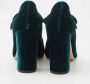 Gianvito Rossi Pre-owned Velvet heels Green Dames - Thumbnail 5