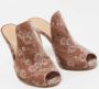 Gianvito Rossi Pre-owned Velvet mules Beige Dames - Thumbnail 4