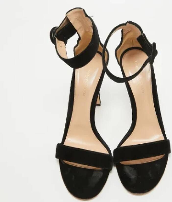 Gianvito Rossi Pre-owned Velvet sandals Black Dames