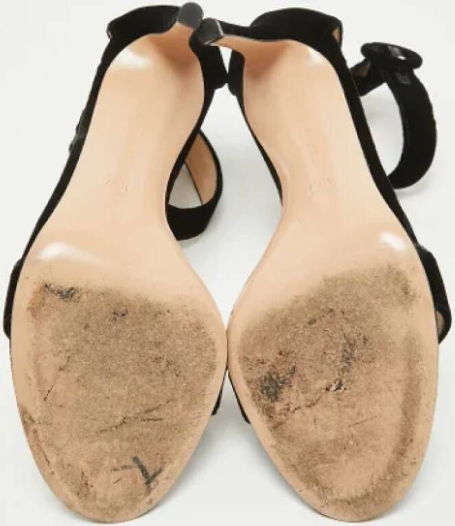 Gianvito Rossi Pre-owned Velvet sandals Black Dames