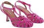 Paris Punk Sandalo Vernice Roze Dames - Thumbnail 4