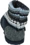 Giesswein Blauwe Gesloten Pantoffels met Bontvoering - Thumbnail 13