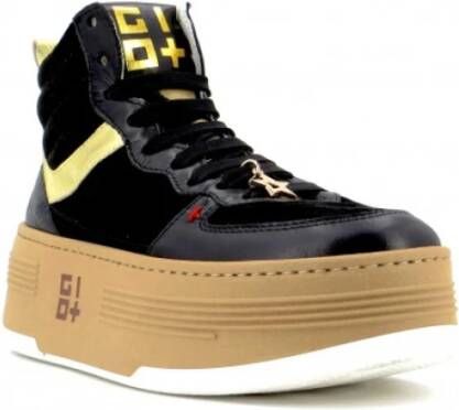 Gio+ Leren Sneaker Zwart Dames