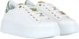 Gio+ Leren Sneakers met Verwijderbaar Detail White Dames - Thumbnail 4