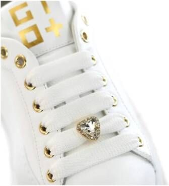 Gio+ Leren Sneakers Pia39 Bianco White Dames