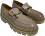 Gio+ Nude Naplak Mocassin met Gouden Accessoire Pink Dames - Thumbnail 3
