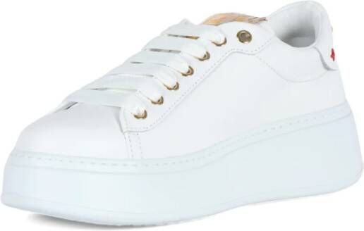 Gio+ Pia164A Leren Sneakers met Strass White Dames