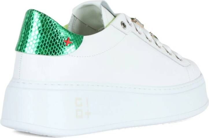 Gio+ Pia180C Geco Leren Sneakers Green Dames