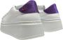 Gio+ Sneakers van verwijderbare accessoires leer met 5 cm rubberen zool White Dames - Thumbnail 4