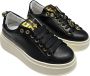 Gio+ Sneakers van verwijderbare accessoires van leer met 5 cm rubberen zool Black Dames - Thumbnail 3