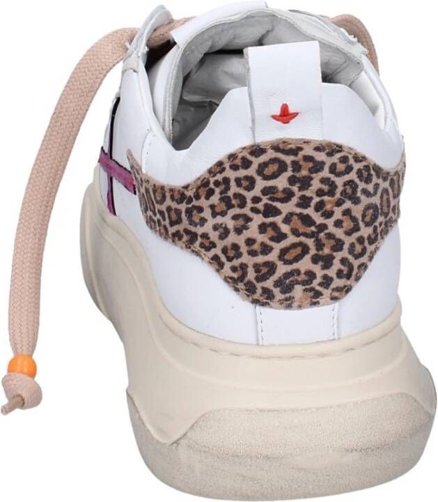 Gio+ Vintage Leren Dames Sneakers White Dames