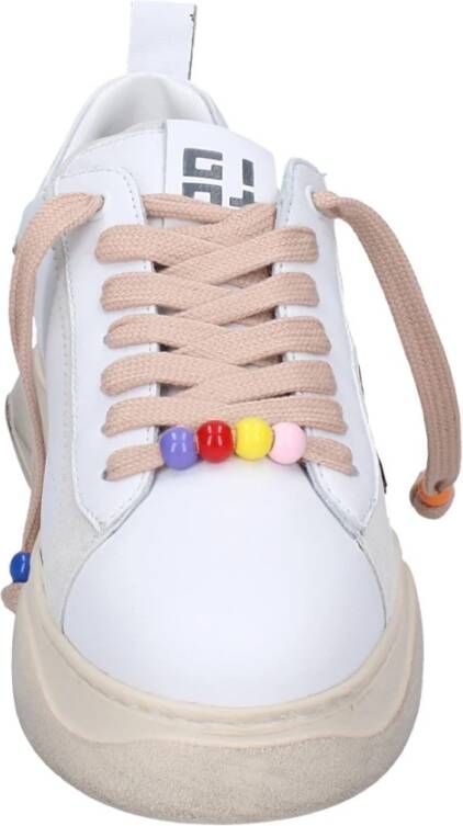 Gio+ Vintage Leren Dames Sneakers White Dames