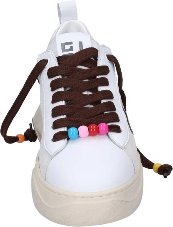 Gio+ Vintage Leren Dames Sneakers White Dames