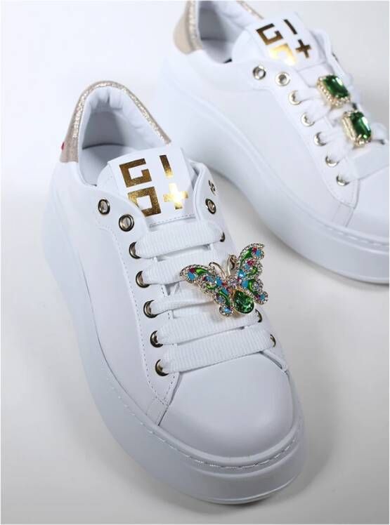 Gio+ Witte leren sneakers Art. Pia304C