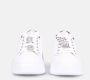 Gio+ Witte Leren Sneakers met Gelamineerd Detail White Dames - Thumbnail 3