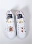 Gio+ Witte leren sneakers met strass - Thumbnail 2