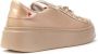 Gio+ Witte leren uil detail platform sneakers Beige Dames - Thumbnail 2
