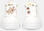 Gio+ Witte sneakers van kalfsleer met gelamineerde hak White Dames - Thumbnail 4