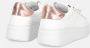 Gio+ Witte sneakers van kalfsleer met gelamineerde hak White Dames - Thumbnail 5