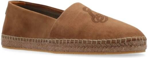 Giorgio Armani Espadrilles met logo Brown Heren