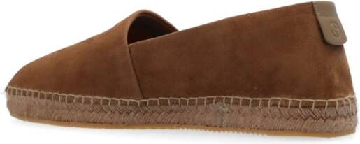 Giorgio Armani Espadrilles met logo Brown Heren