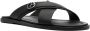 Giorgio Armani Flat Sandals Black Heren - Thumbnail 2