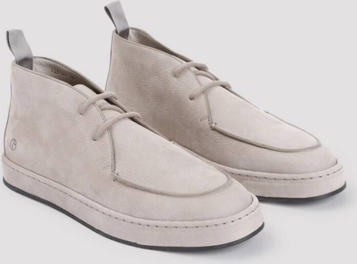 Giorgio Armani Geveterde Polacchino Schoenen Pink Heren